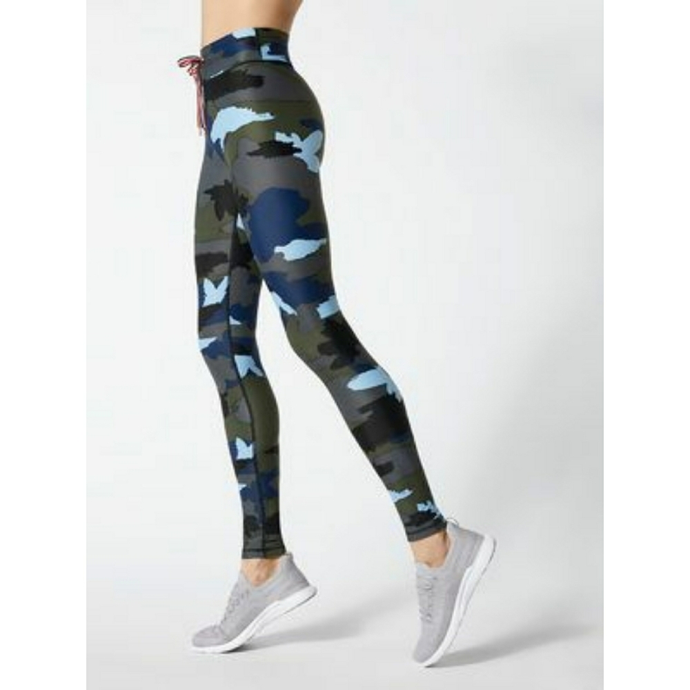 The Upside Camo Multi Blue Yoga Work Out Leggings